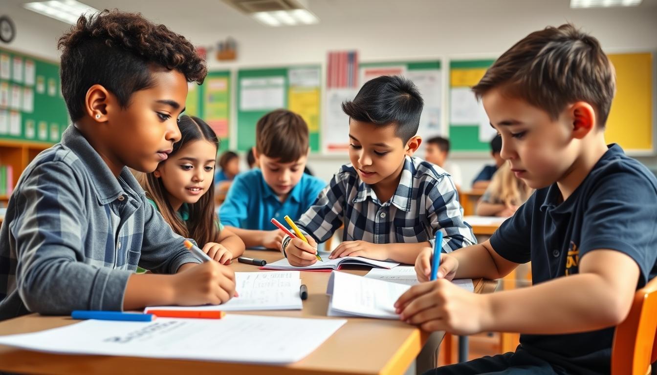 Students collaborating in study space